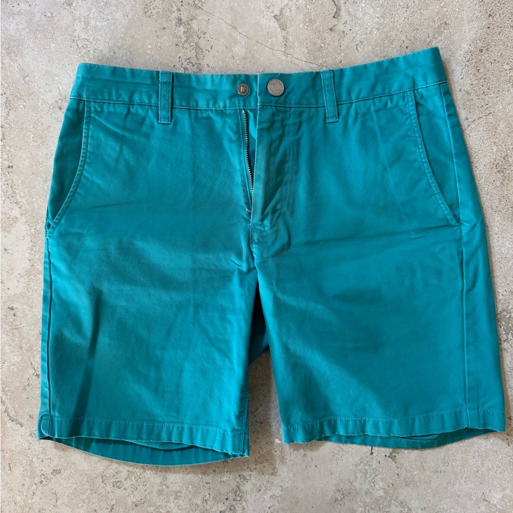Bonobos Turquoise men’s 7” inseam shorts